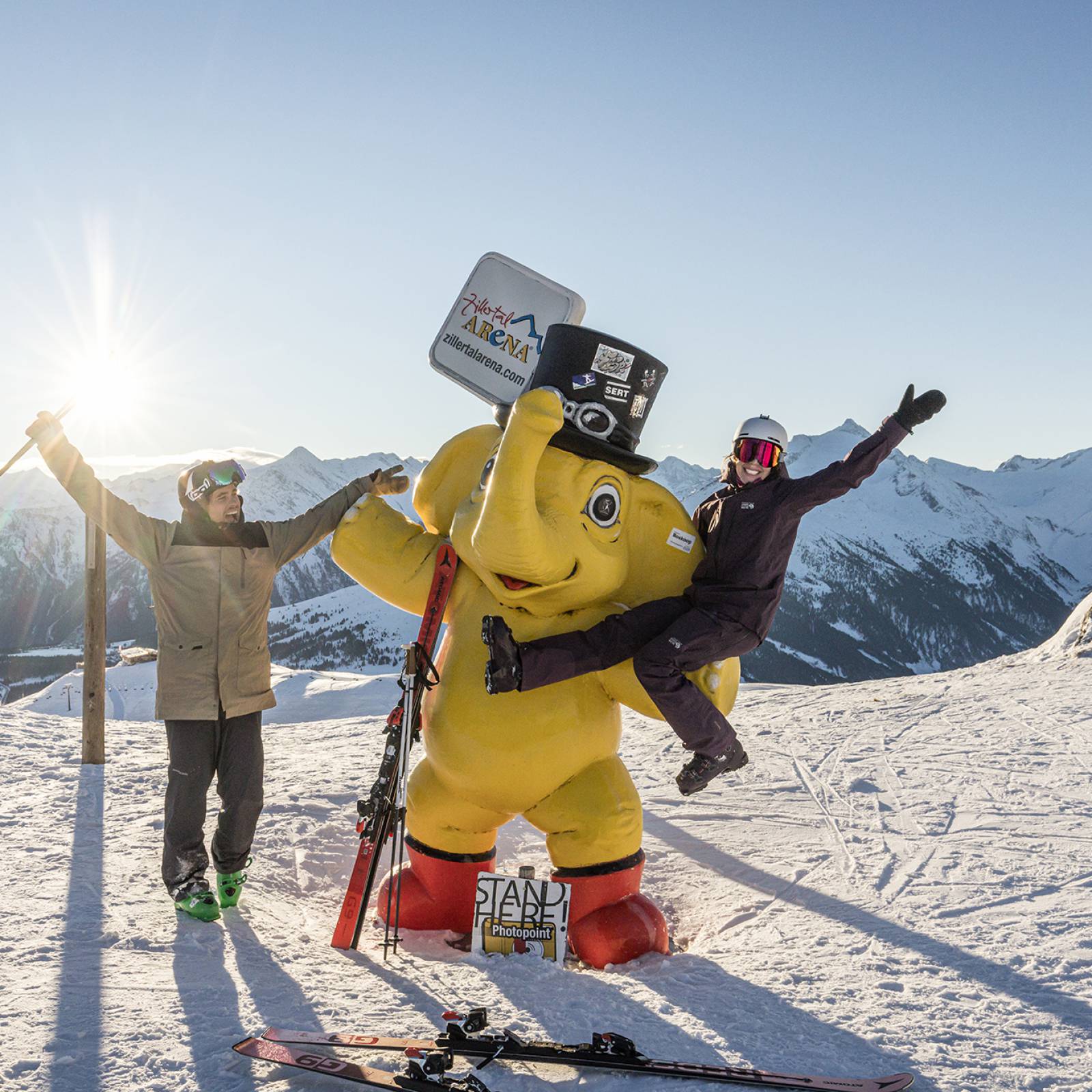 Ski fahren in der Zillertal Arena