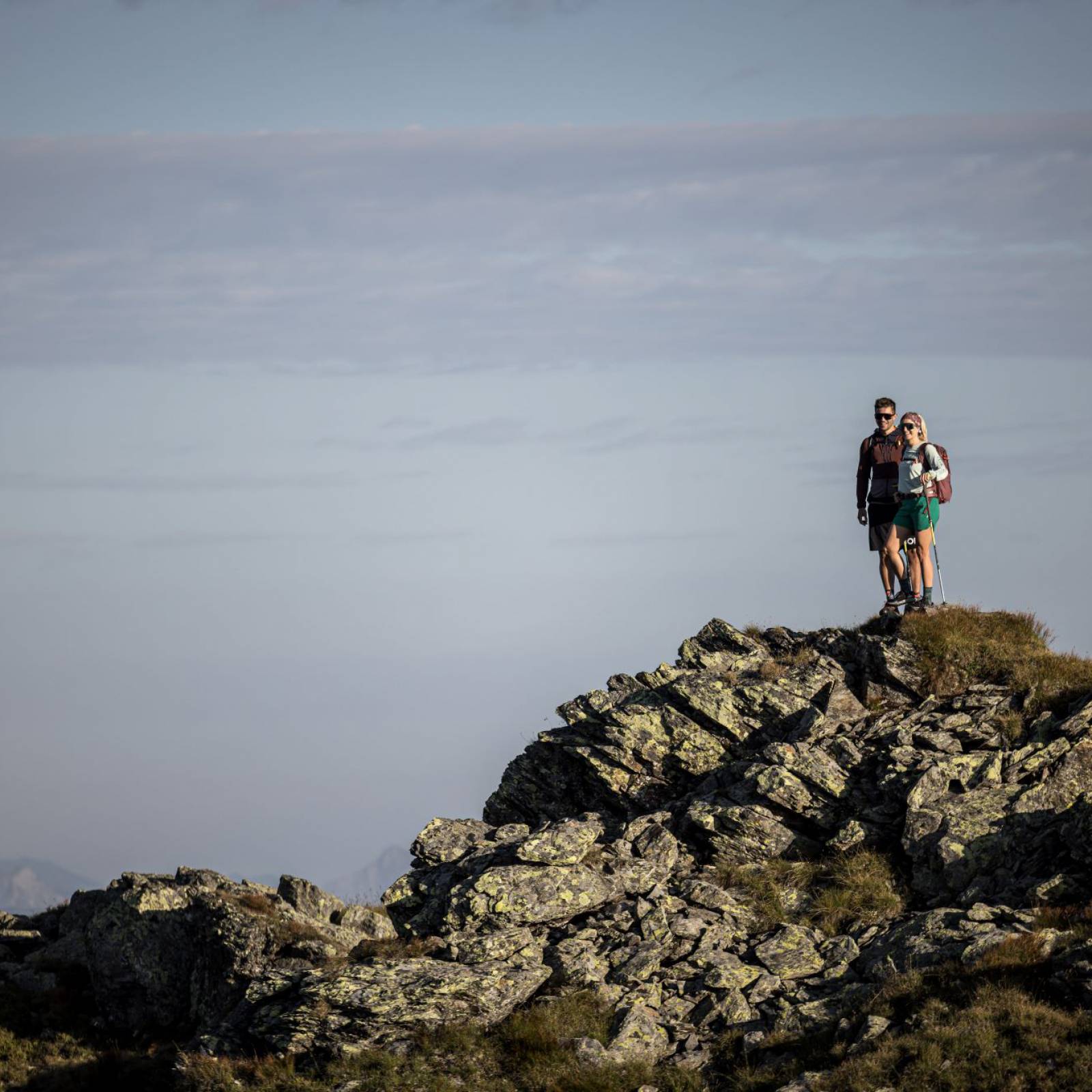 Wandern auf den Bergen in Gerlos