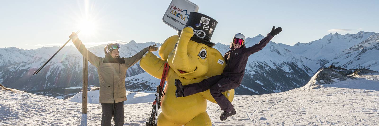 Ski fahren in der Zillertal Arena