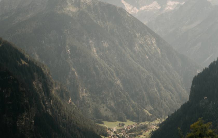 Blick in das Tal auf Gerlos